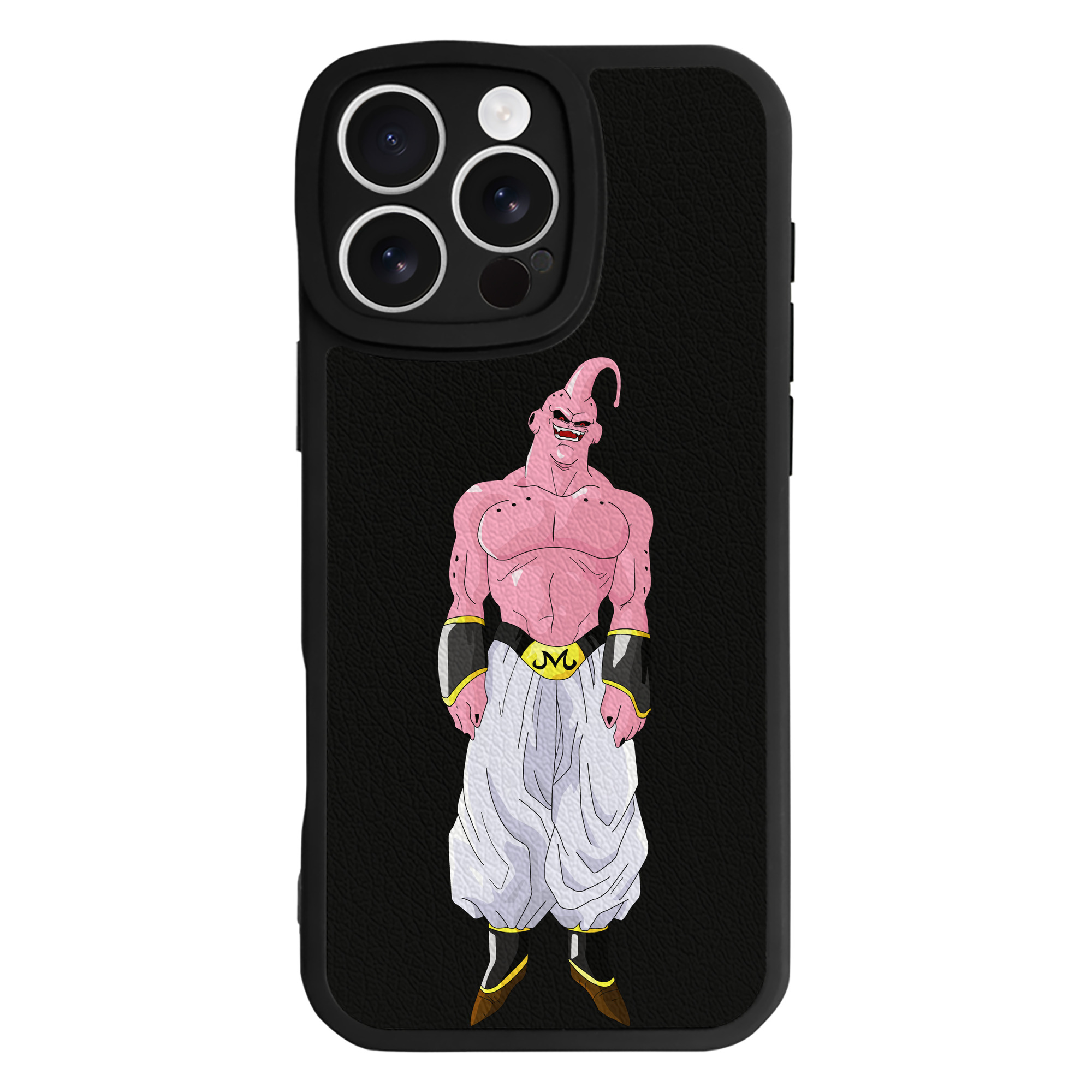 （画像用） ドラゴンボール 魔人ブウ DRAGON BALL Majin Buu 【iPhone 16シリーズ対応】シリコンスマホケース（レザー調） 材質：シリコン
